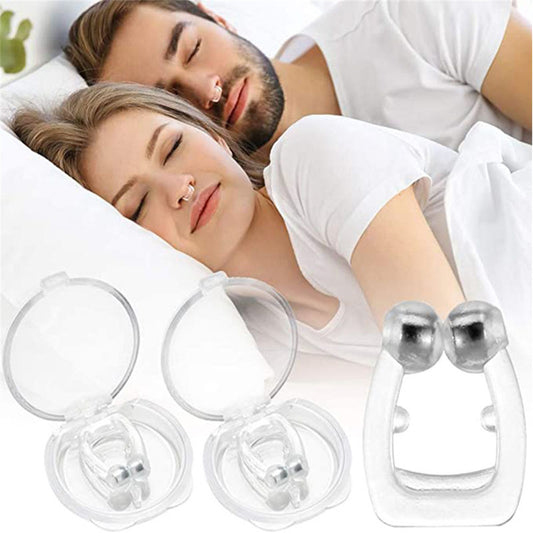 Silicone Magnetic Anti Snore Stop Snoring Nose Clip Sleep